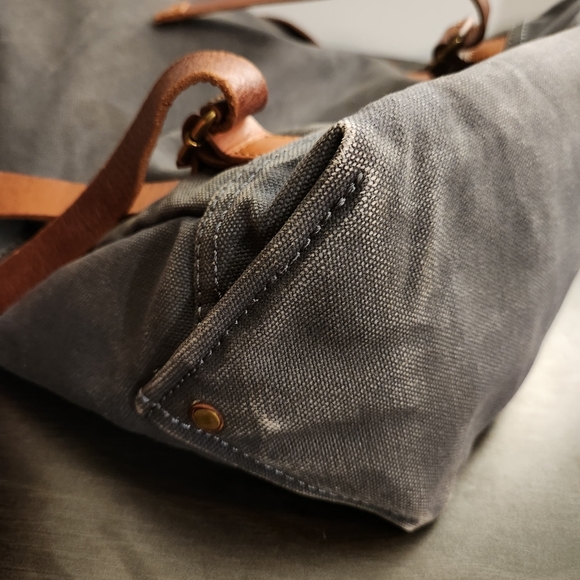 Madewell Charleston Navy Blue Canvas Backpack - Picture 7 of 13